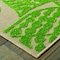 Homeroots 5 x 8 ft. Sand & Lime Green Leaves Indoor & Outdoor Area Rug 384344 - alternate 2